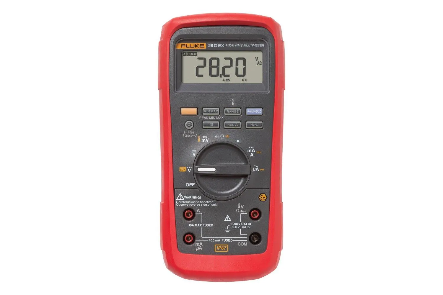 Fluke 28 II Ex Intrinsically Safe True-rms Digital Multimeter