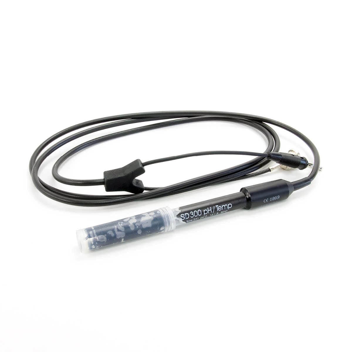 pH/temp. electrode, type 231, plastic/gel/temp. NTC30k Ohm, BNC-plug for SD300 / SD305 pH