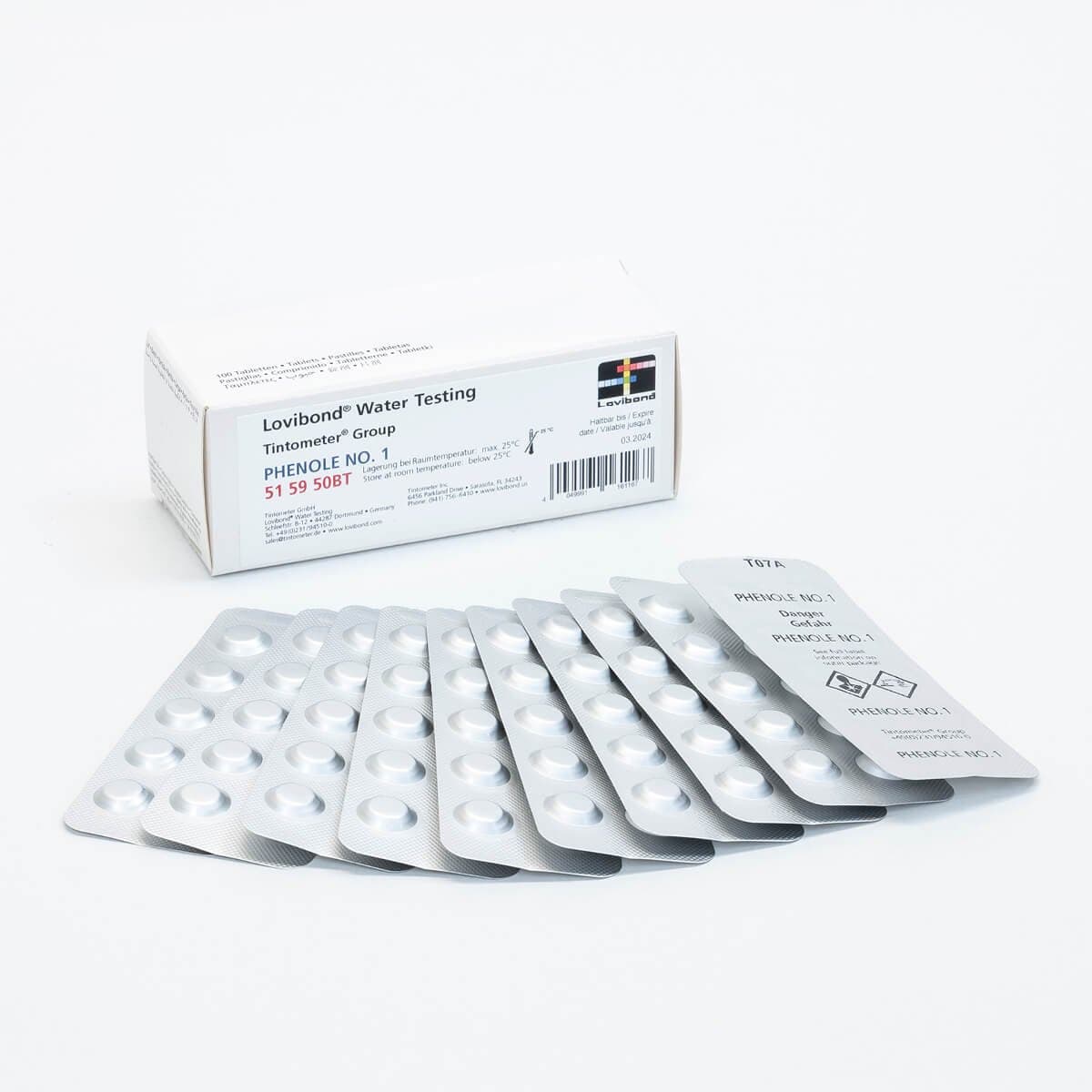 Phenole No. 1 Tablet Reagents