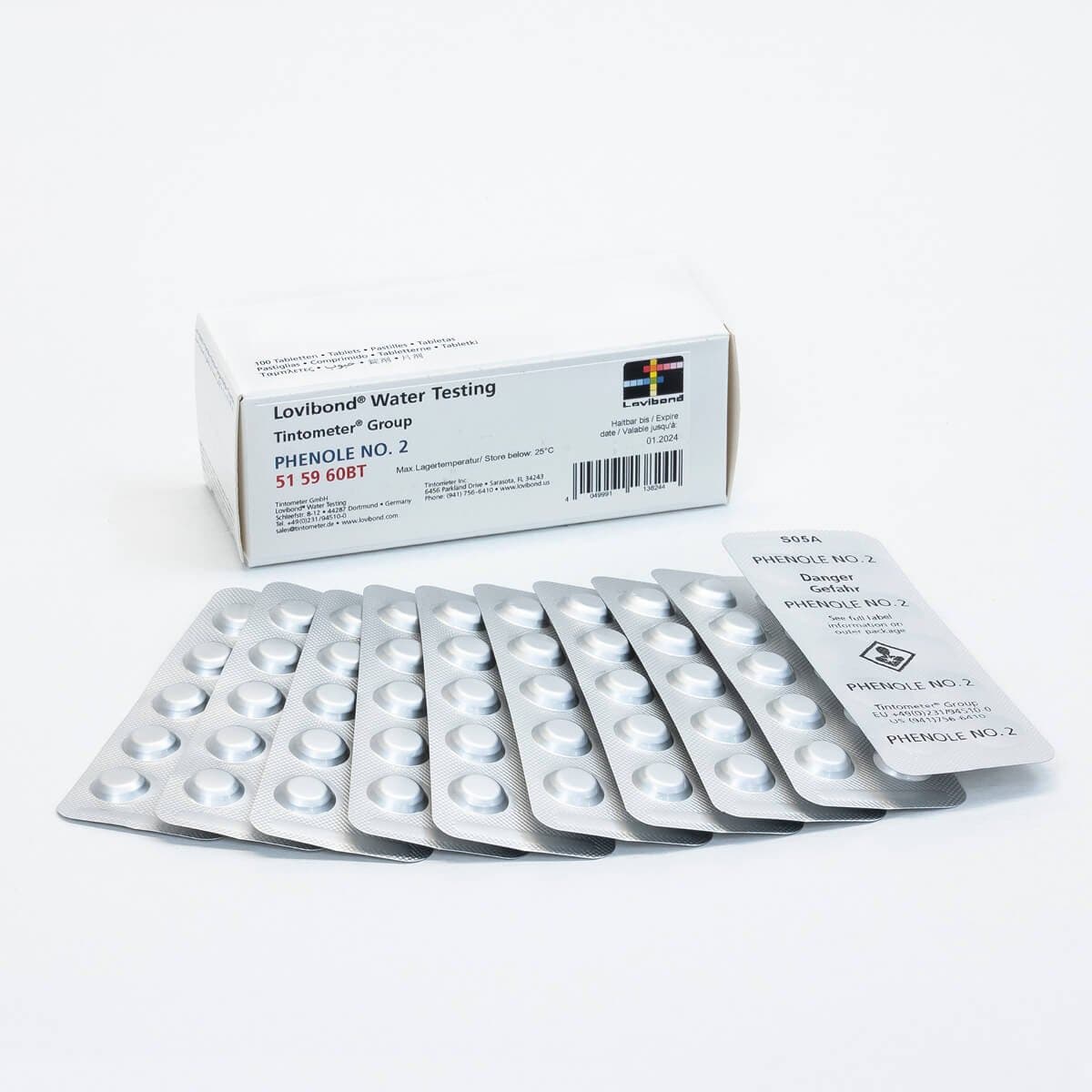 Phenole No. 2 Tablet Reagents