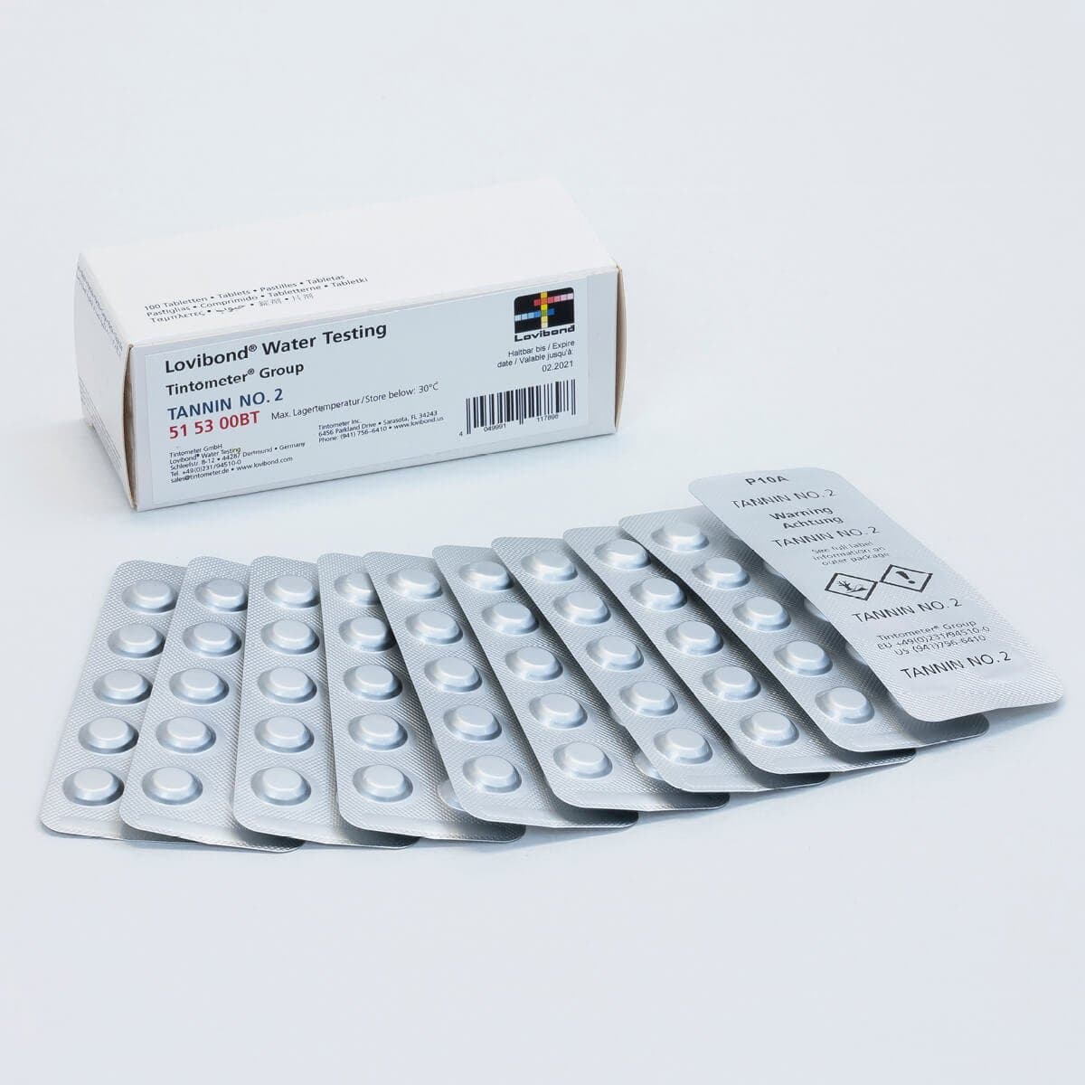 Tannin No. 2 Tablet Reagents